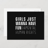 女の子は基本的人権をおもしろいしたいだけだ ポストカード (正面/裏面)