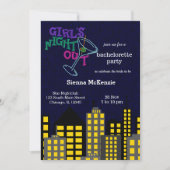 女の子は夜を明かす 招待状 (正面)