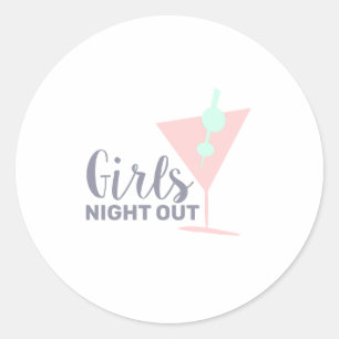 女の子は夜遊びする ラウンドシール