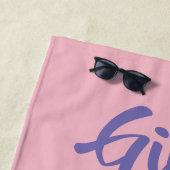 「女の子は太陽が欲しい」ビーチタオル ビーチタオル (インサイチュ)