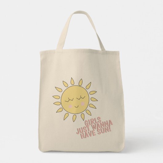 女の子は太陽を欲しがる！サマー引用文トートバッグ トートバッグ (裏面)