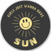 女の子は太陽を欲しがる🌞 シール (正面)