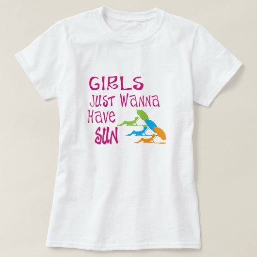 女の子は太陽を浴びたい トライブレンドTシャツ (デザイン正面)