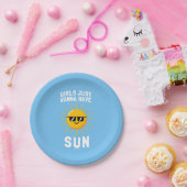 女の子は太陽を浴びたい ペーパープレート (パーティー)