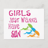 女の子は太陽を浴びたい ポストカード (正面)