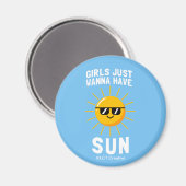 女の子は太陽を浴びたい マグネット (正面/裏面)