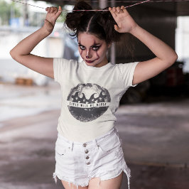 「女の子は女の子だ | かわいい魔女をテーマにしたハロウィーン トライブレンドＴシャツ