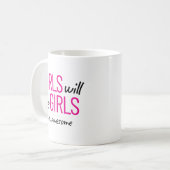 女の子は女の子であるIe。女素晴らし性強化 コーヒーマグカップ (正面左)