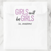 女の子は女の子であるIe。女素晴らし性強化 スクエアシール (バッグ)