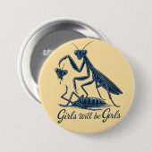 女の子は女の子になるボタン 缶バッジ (正面&裏面)