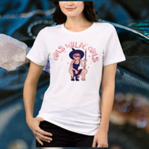 女の子は女の子になる   ウィッチーな反逆シャツ トライブレンドＴシャツ