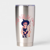 女の子は女の子になる | フェミニストウィッチサーマル 保温保冷タンブラー (正面)