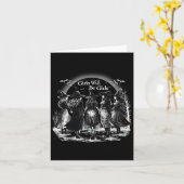 女の子は女の子の不気味シーズン魔女ハル カード (黄色い花)