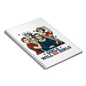 女の子は女の子フェミニズム女性のエミューメントになる ノートブック (右側)