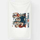 女の子は女の子フェミニズム女性のエミューメントになる 横断幕 (縦)