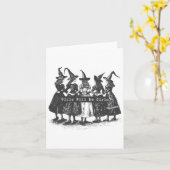 女の子は女の子 ウィッチ ウィッチー スプーキ シーズン ホール カード (黄色い花)