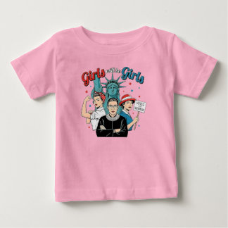 女の子は女の子 ベビーTシャツ