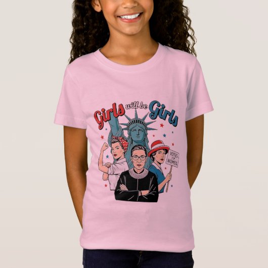 女の子は女の子 Tシャツ (正面)