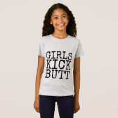 女の子は尻を蹴る Tシャツ (正面フル)