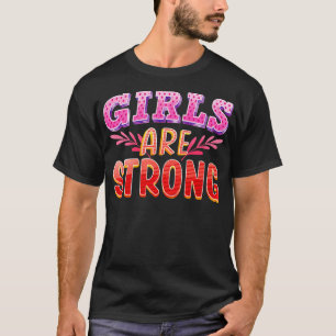 女の子は強い エンパワーメント フェミニズム Tシャツ
