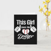 女の子は彼女の土下売りスポーツ販売を愛している カード (黄色い花)