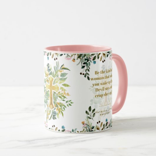 女の子は悪魔が言う彼女は上がっている マグカップ (正面右)