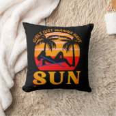 「女の子は日が欲しい」の祝おもしろい日の贈り物     クッション (ブランケット)