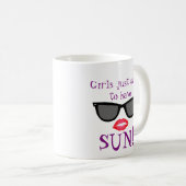 女の子は日曜日のマグがほしいと思います コーヒーマグカップ (正面右)