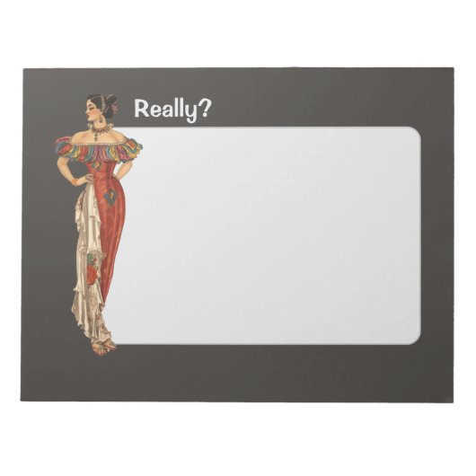 女の子は本当に？ ノートパッド (正面)