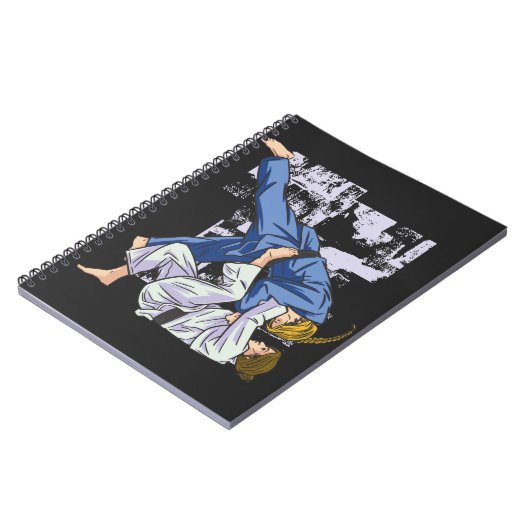 女の子は柔道競技をする ノートブック (左側)