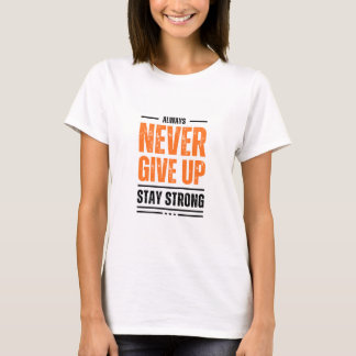 女の子は決して上に与えせない Tシャツ