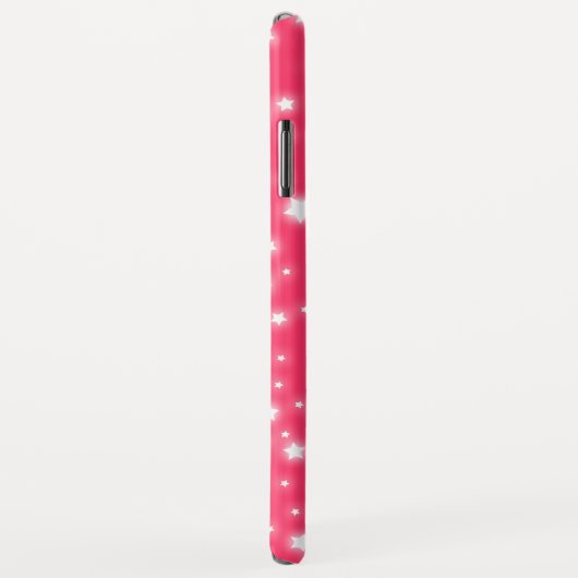 女の子は王女の星を写実的で明るいピンクと示しました Case-Mate iPhoneケース (裏面/右)