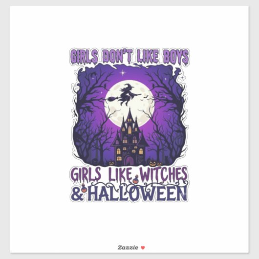 女の子は男の子が好きじゃない 魔法使い ハロウィン 幽霊屋敷 シール (シート)