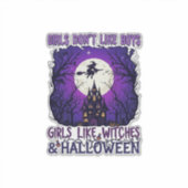 女の子は男の子が好きじゃない 魔法使い ハロウィン 幽霊屋敷 シール (正面)