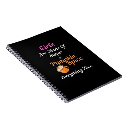 女の子は砂糖かぼちゃのスパイスすべてNから作られる ノートブック (右側)