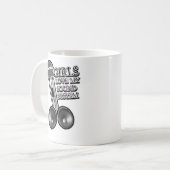 女の子は私のサウンド・システムを愛します コーヒーマグカップ (正面左)