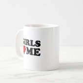 女の子は私を愛してる コーヒーマグカップ (正面左)