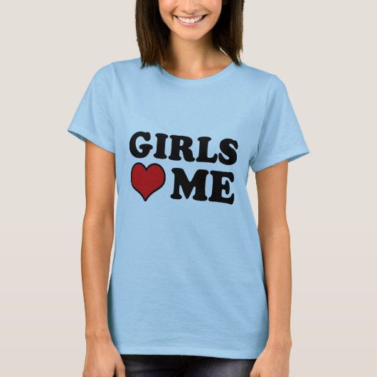 女の子は私を愛してる Tシャツ (正面)