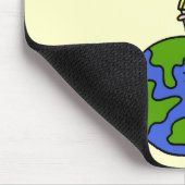 女の子は私達の地球のTシャツおよびギフトを保護します マウスパッド (コーナー)