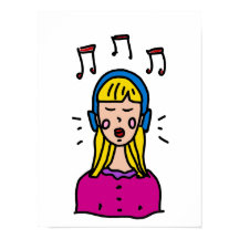 女の子は聞音楽に合う