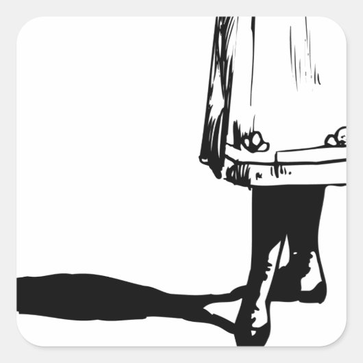 女の子は良い スクエアシール (正面)