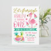 女の子は誕生日初めての招待に火を付けよう 招待状 (スタンド正面)