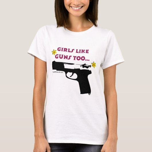 女の子は銃を好みますも Tシャツ (正面)