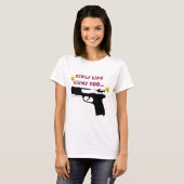 女の子は銃を好みますも Tシャツ (正面フル)