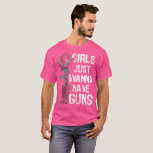 女の子は銃を持ちたい Tシャツ (正面フル)