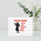 女の子は銃を持ちたがるだけだ ポストカード (スタンド正面)