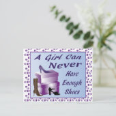 女の子は靴が足らぬ ポストカード (スタンド正面)