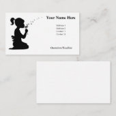 女の子は願吹ってタンポポの花 アドバイスカード (正面/裏面)