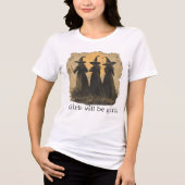 女の子は魔女らしく トライブレンドTシャツ (正面)