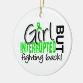 女の子は2ライム病を中断しました セラミックオーナメント (左)